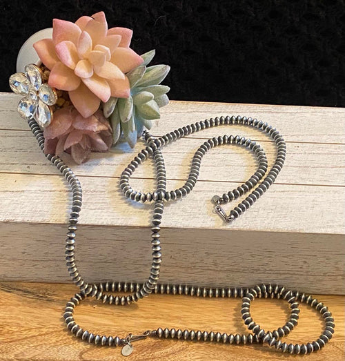 18” 6mm Saucer Navajo Pearls