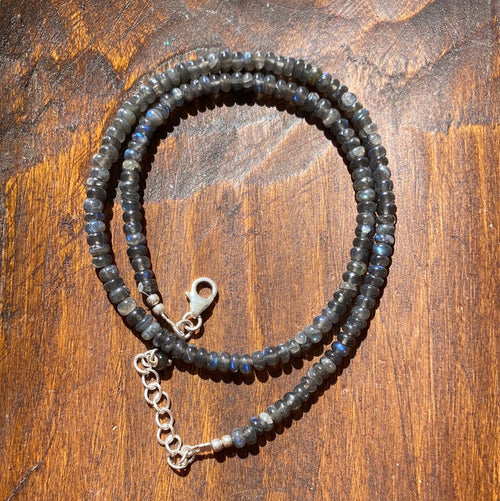 18” Labradorite chain with 2” extender