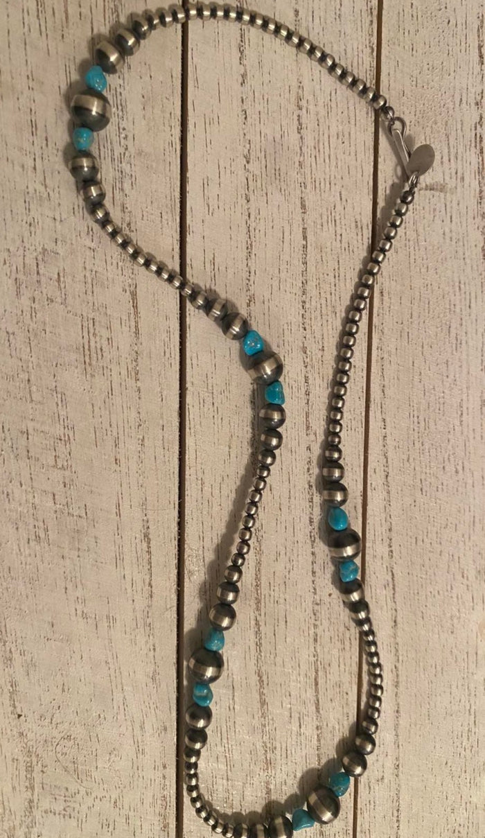 18” Navajo Pearls and Turquoise