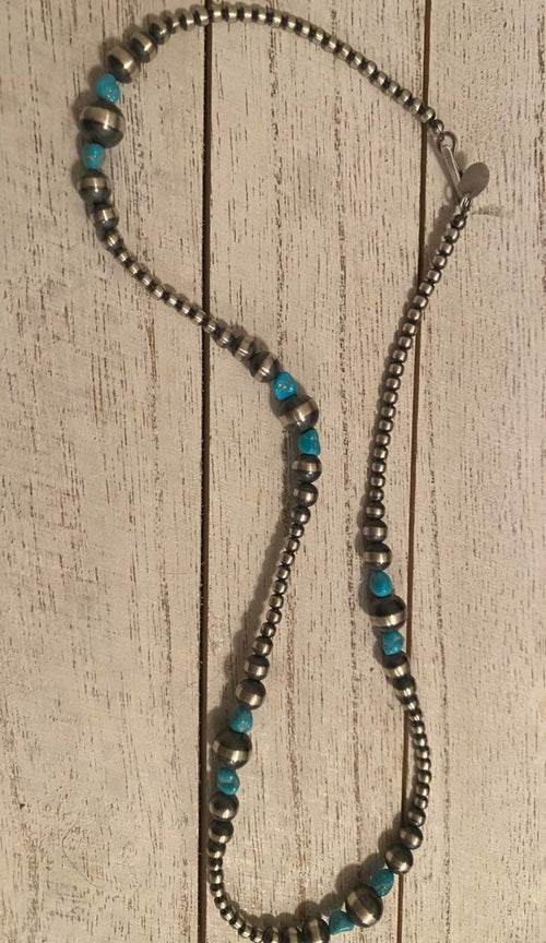 18” Navajo Pearls and Turquoise
