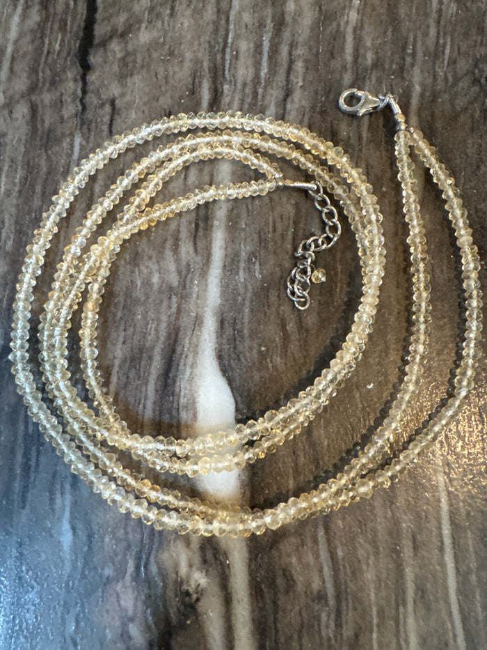 18” with 2” Double Strand Citrine