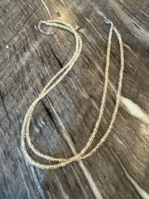 18” with 2” Double Strand Citrine