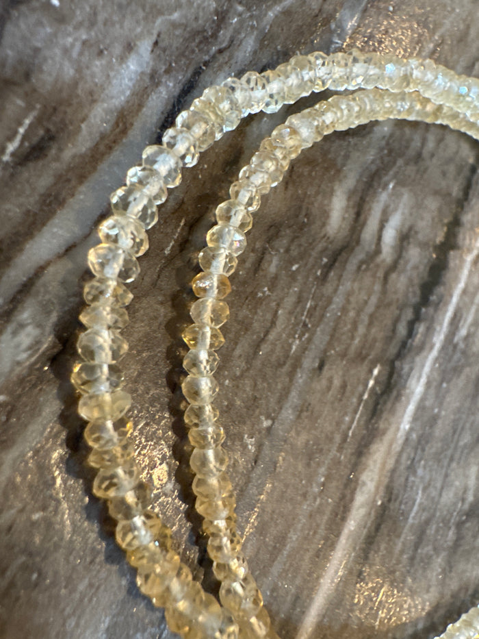 18” with 2” Double Strand Citrine