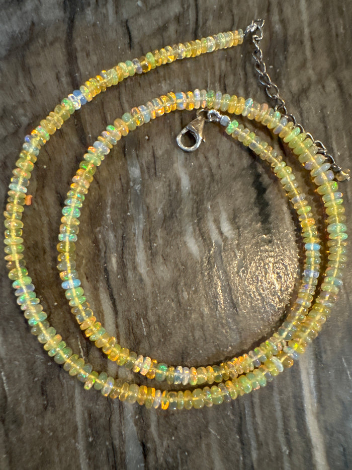 18” with 2” Ethiopian Opal
