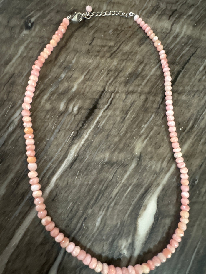 18” with 2” extender Peruvian Opal Chain