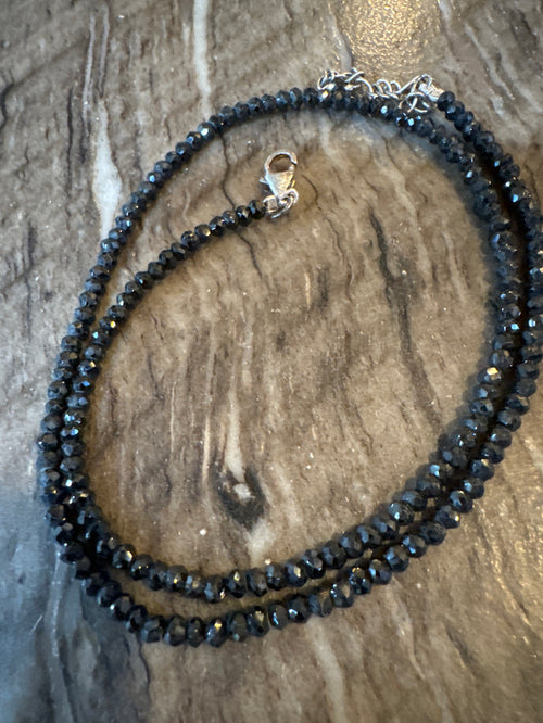 18” with 2” Onyx Single Strand Chain