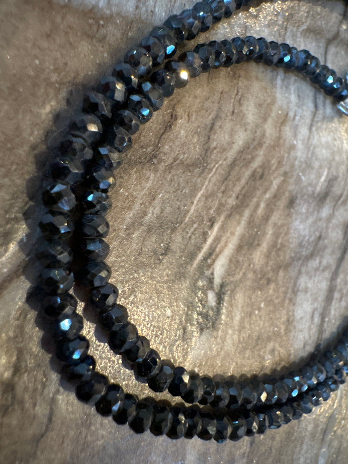 18” with 2” Onyx Single Strand Chain