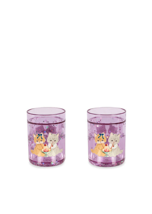2 Pack Glitter Cups – Off White/Kick It – Konges Sløjd