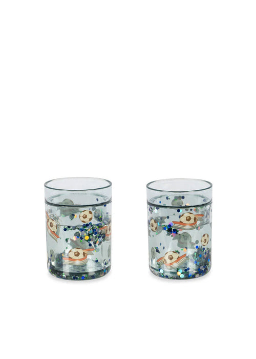 2 Pack Glitter Cups – Rainbow – Konges Sløjd
