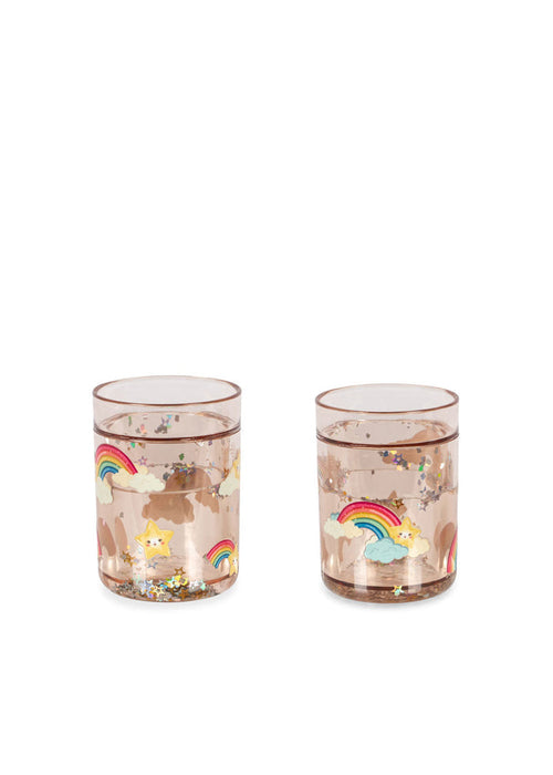 2 Pack Glitter Cups – Rainbow – Konges Sløjd