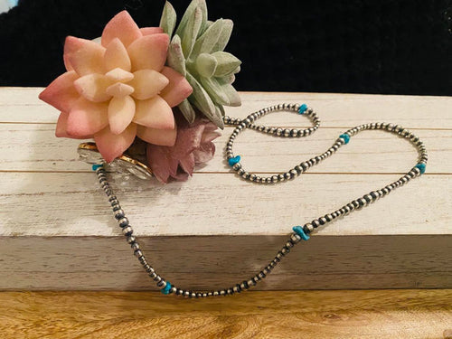 30” Navajo Pearls and Turquoise