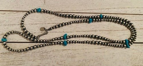 30” Navajo Pearls and Turquoise