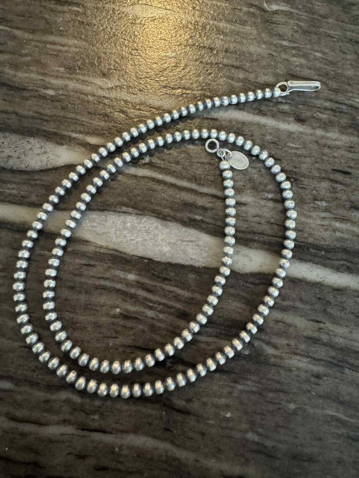 3mm 18" Navajo Pearls – First American Traders, Made in the USA