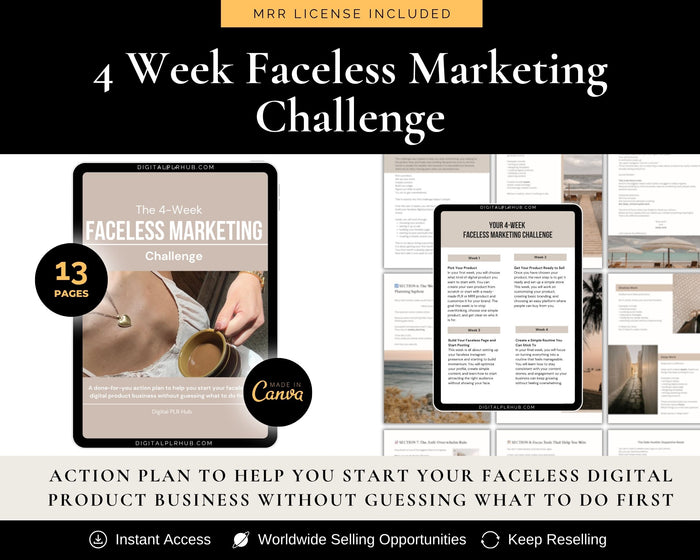 4-Week Faceless Marketing Challenge