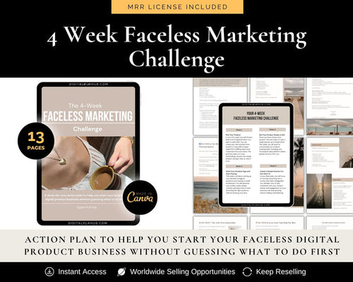 4-Week Faceless Marketing Challenge