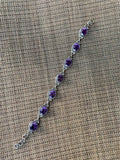 6-8" adjustable amethyst Bracelet Adjustable
