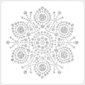 6x6 Stencil - Dot Snowflake