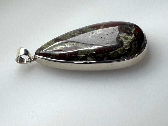 Dragon Blood Jasper Pendant – Sterling Silver