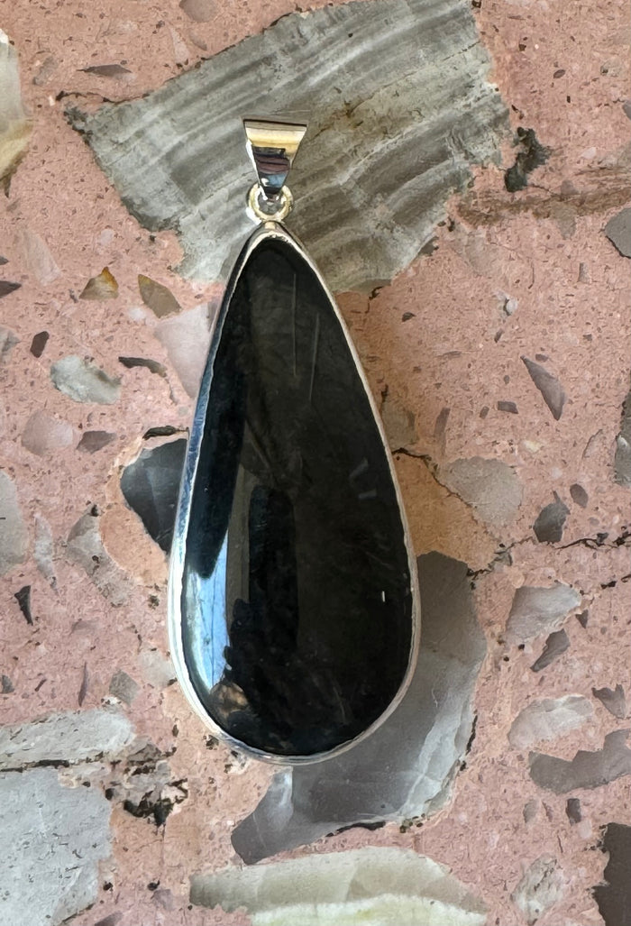 Mexican Velvet Obsidian Pendant