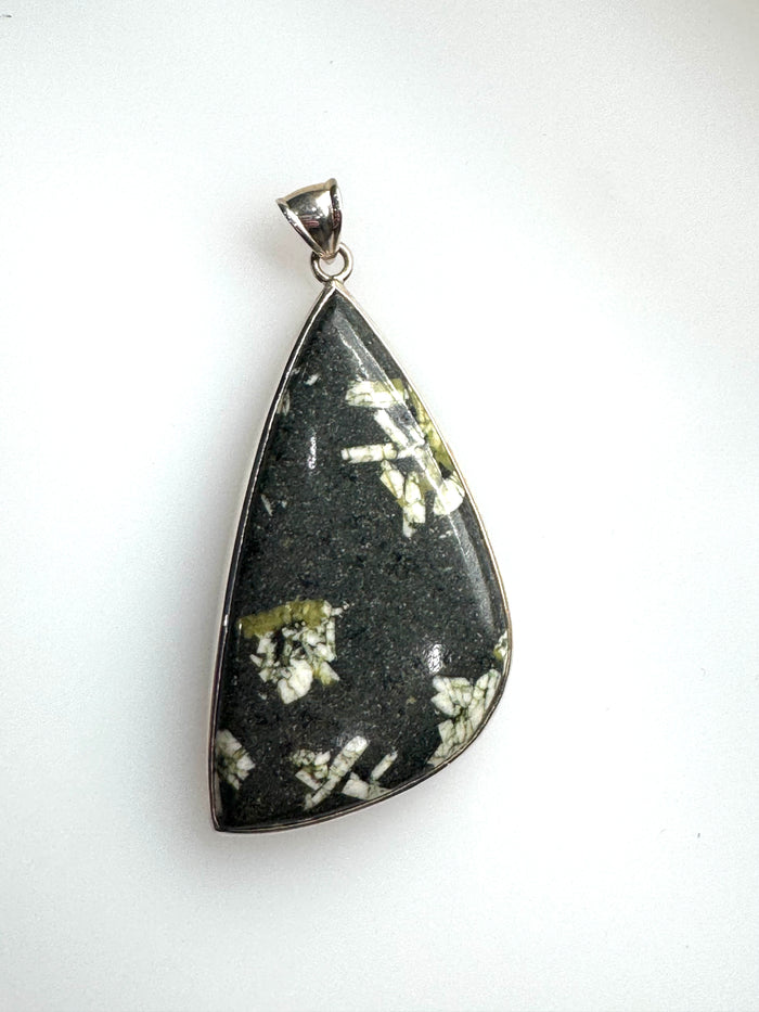 Chinese Writing Stone Pendant