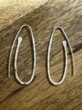 Threader Hammered Earrings