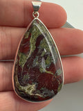 Dragon Blood Jasper Pendant – Sterling Silver