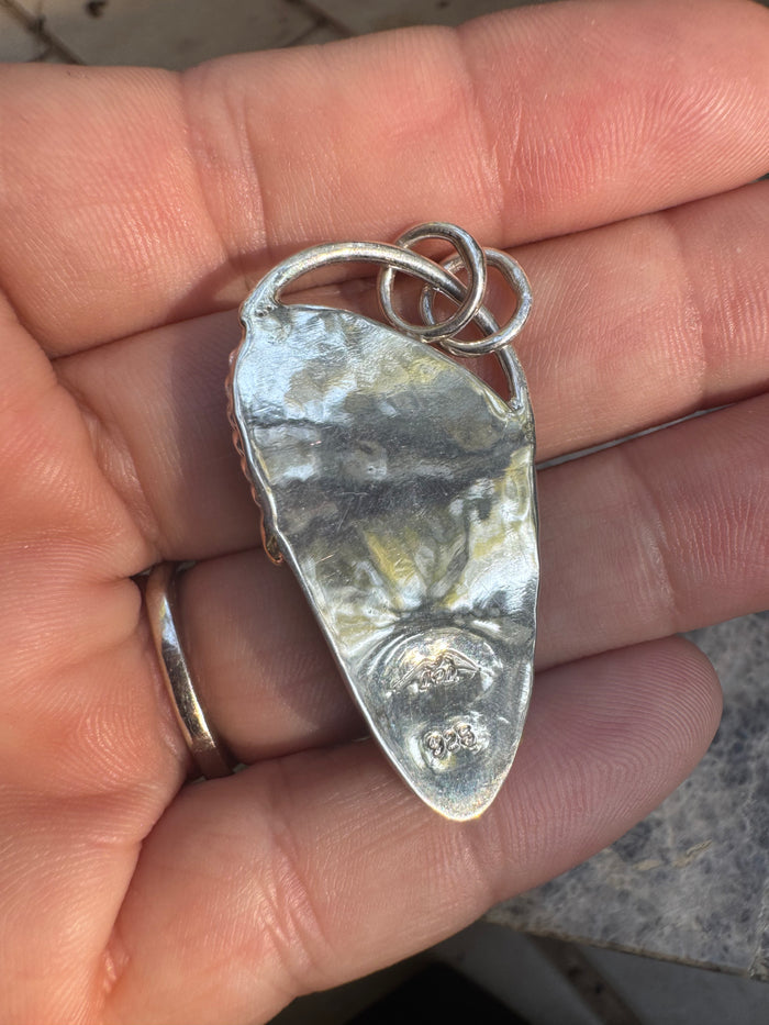 Rare Purple Spectrolite from Finland Pendant - Amazing Story