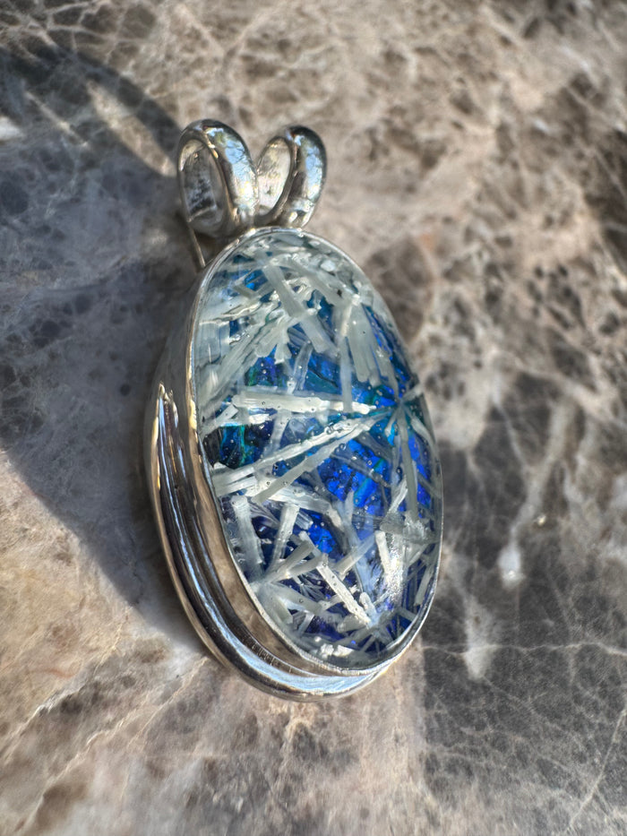 Blue Bridewell Stone Triplet Pendant