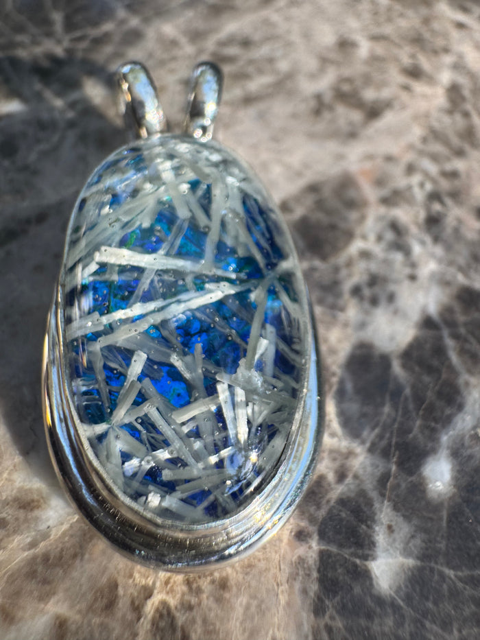 Blue Bridewell Stone Triplet Pendant