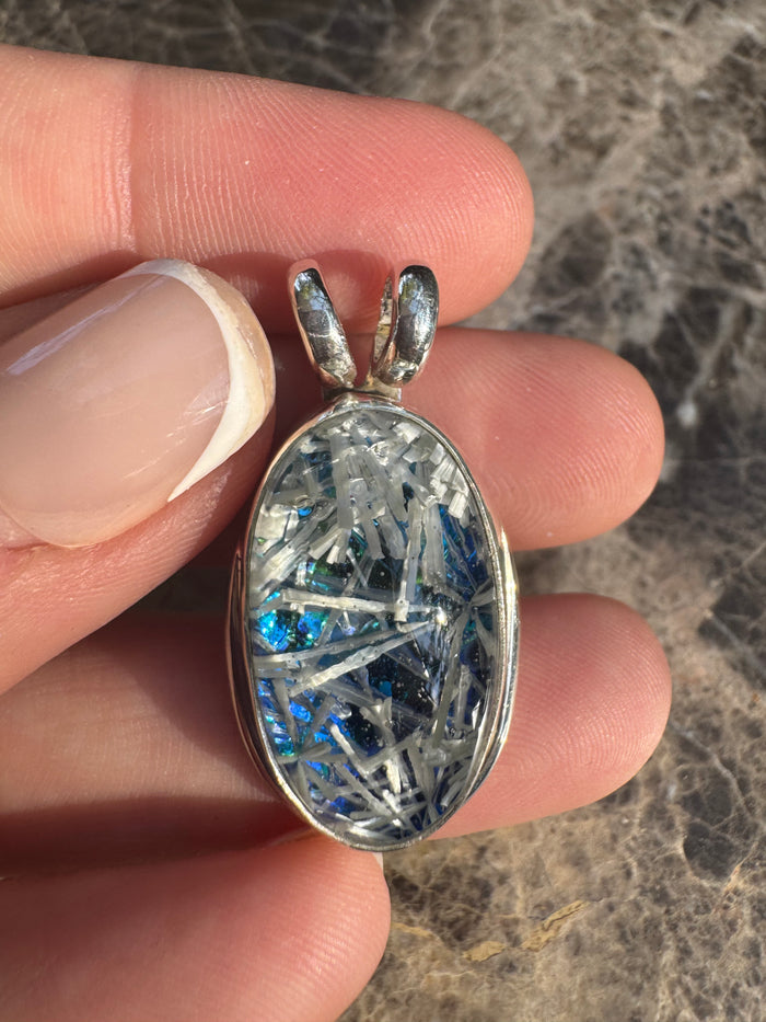 Blue Bridewell Stone Triplet Pendant
