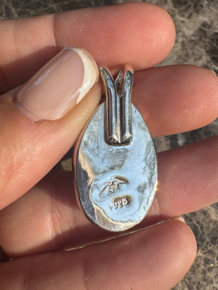 Blue Bridewell Stone Triplet Pendant