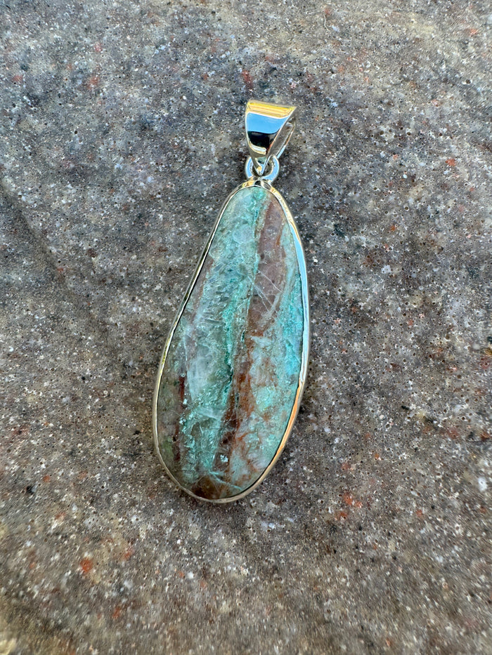 Old Stock Nevada Turquoise Pendant – Sterling Silver | Ben Davis