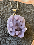 Grape Agate Set in 925 Sterling Silver