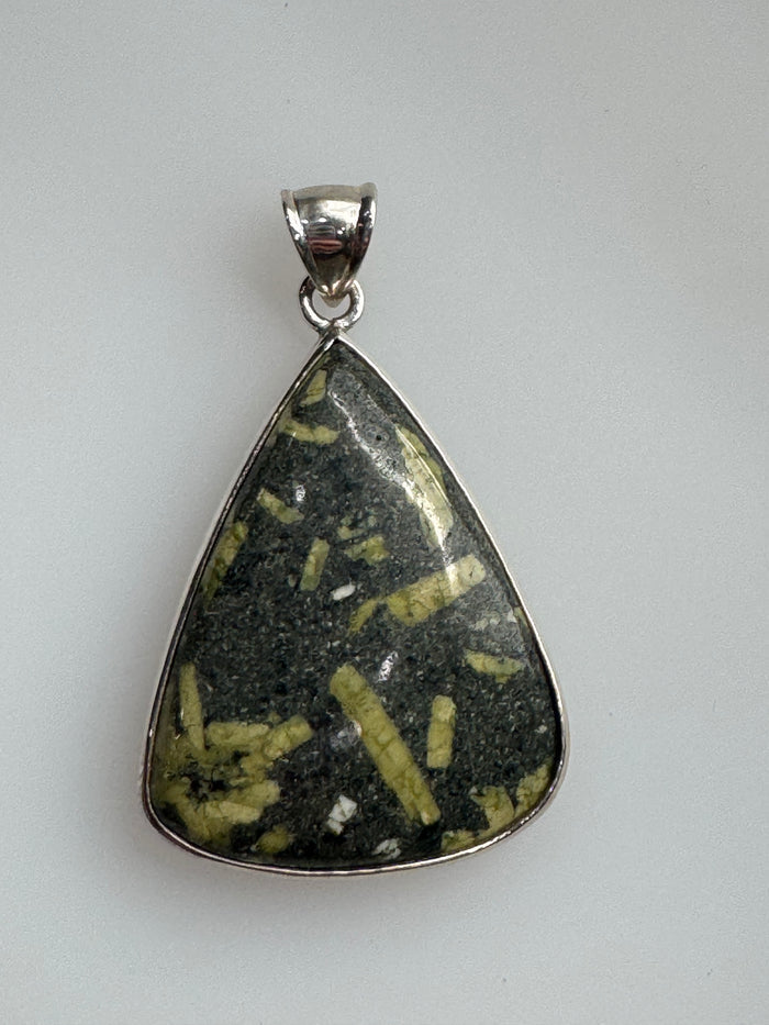 Chinese Writing Stone Pendant