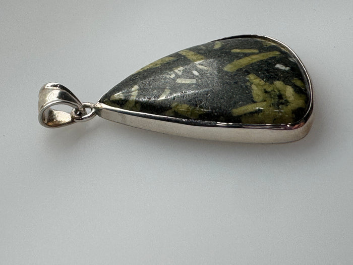 Chinese Writing Stone Pendant