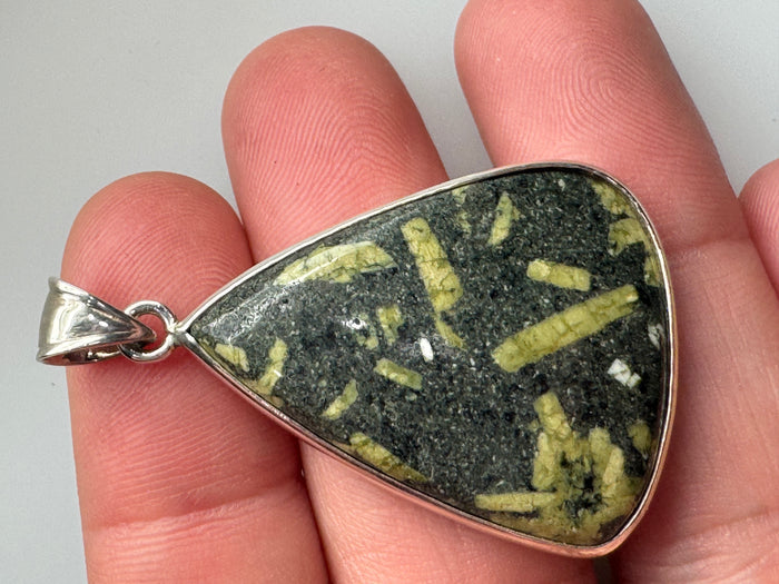 Chinese Writing Stone Pendant