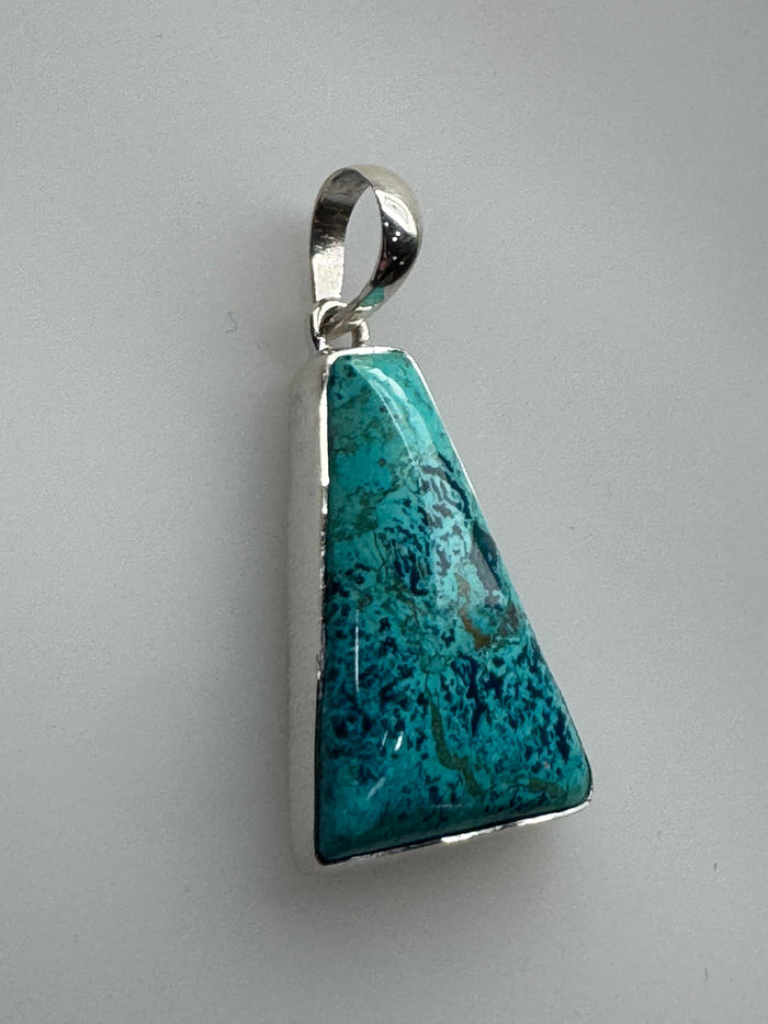 Shattuckite Pendant with 925 Sterling Silver