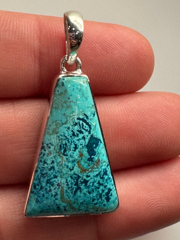 Shattuckite Pendant with 925 Sterling Silver