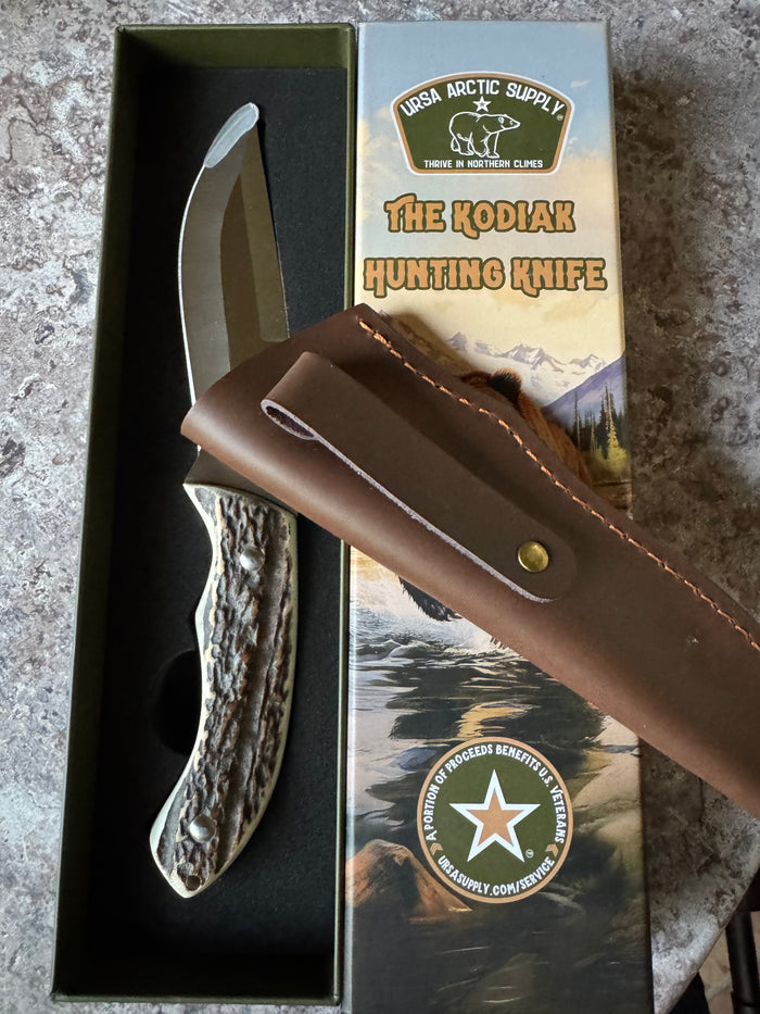 Hunting Knife - Antler - Veteran Owned Business