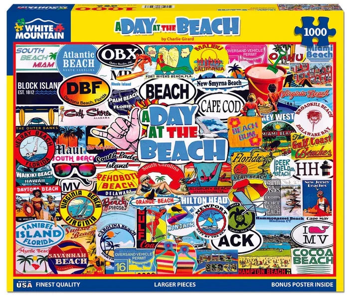 A Day At The Beach - 1000 Pieces