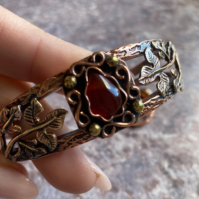 Adjustable Copper Bracelet and Ring