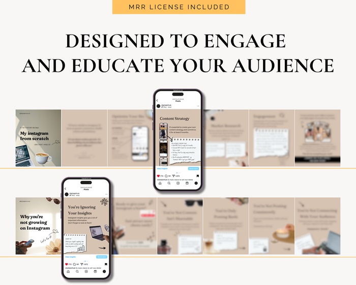 Master Resell Rights Instagram carousel pack with aesthetic, conversion-focused designs perfect for boosting engagement.