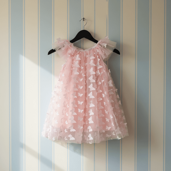 Allover Butterflies Fairy Tutu Dress – Ballet Pink – DOLLY by Le Petit Tom