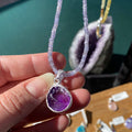 Amethyst with Amethyst Chain