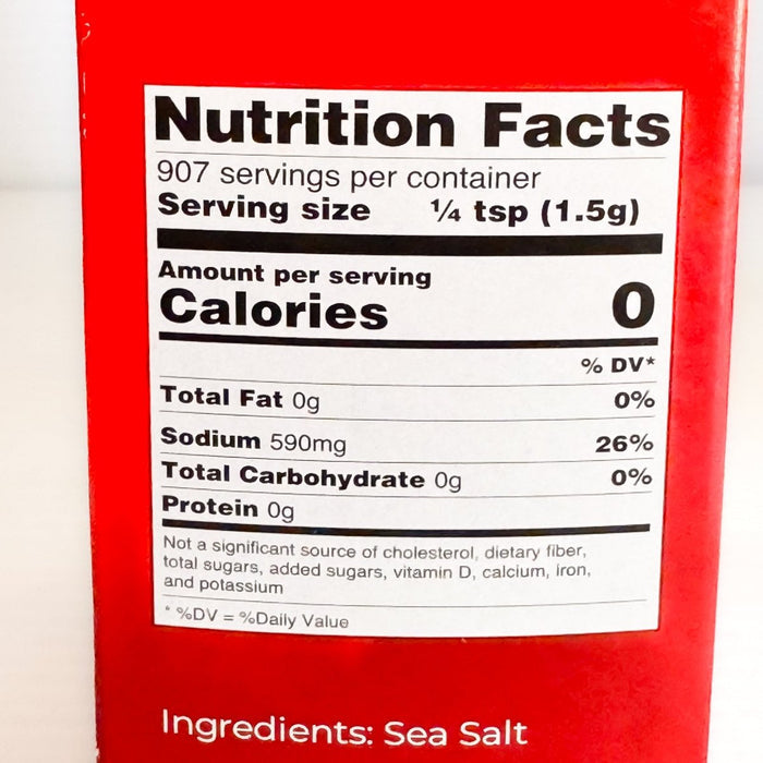 Antica Salina Kosher Sea Salt - Etto Pasta