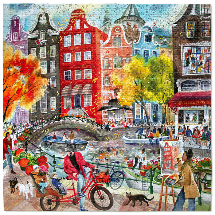 Artists in Amsterdam 1000 brikker puslespil fra eeBoo