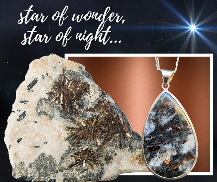 Astrophyllite in 925 Sterling Silver Pendant