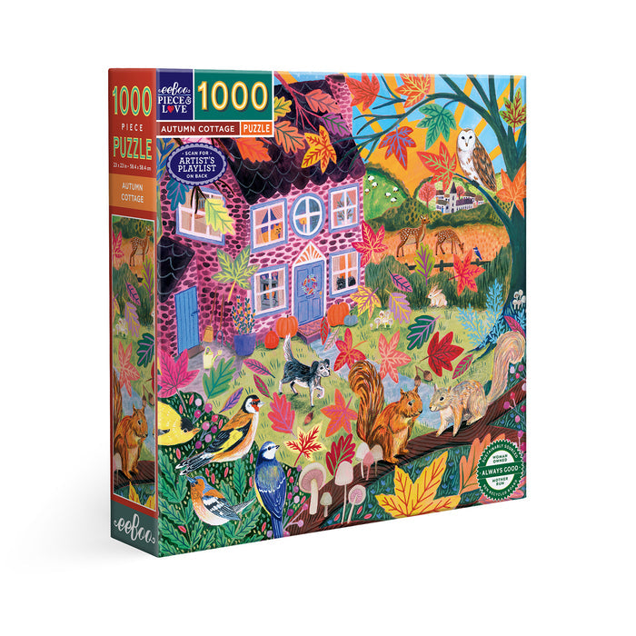 Autumn Cottage 1000 brikker puslespil fra eeBoo