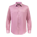Barocco Luxe Satin Stretch Shirt DUSTY PINK - Dudes Boutique