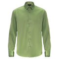 Barocco Luxe Satin Stretch Shirt FERN - Dudes Boutique